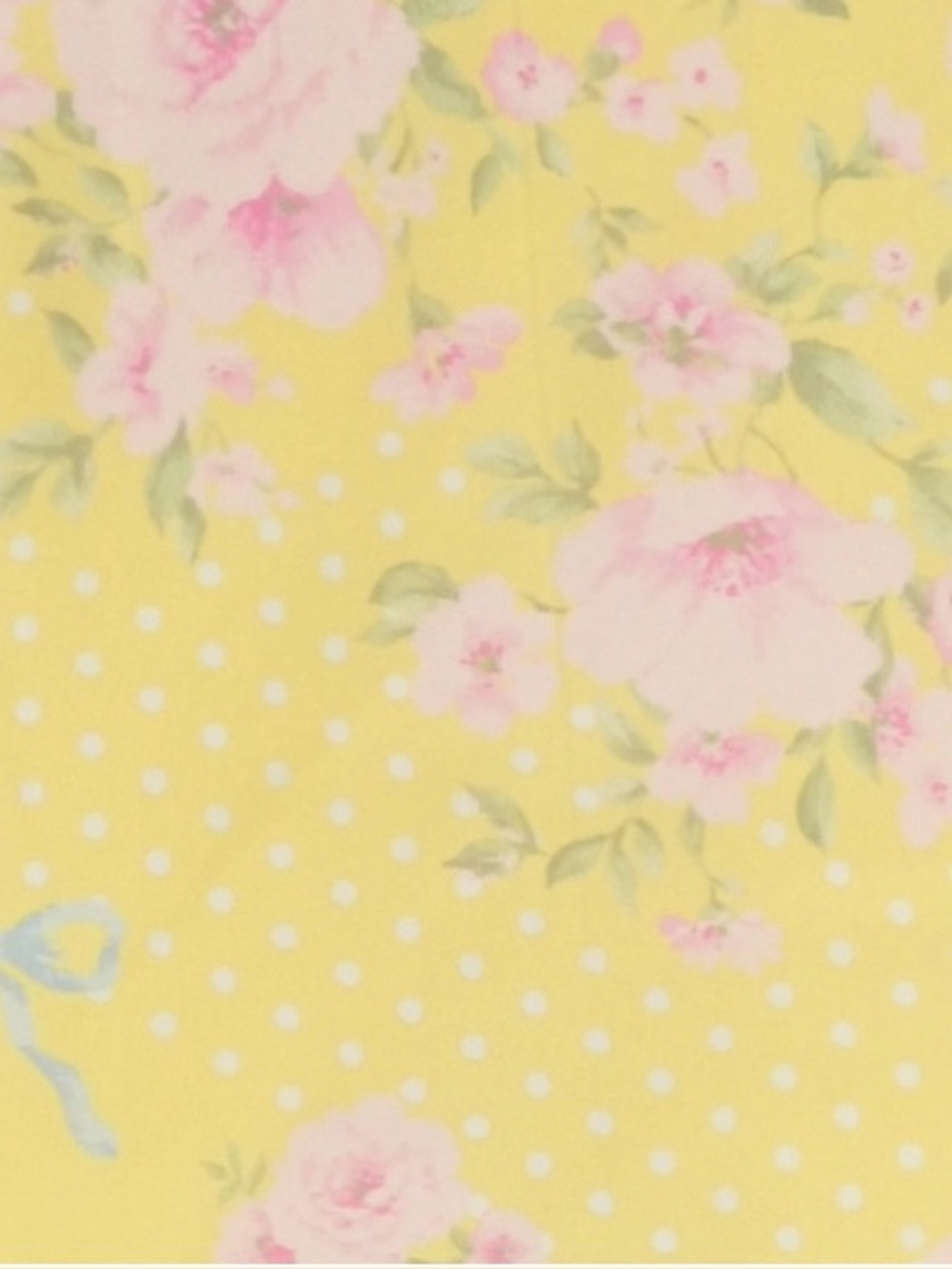 Altar’d State Yellow Floral Polka Dot Coquette Handkerchief Top | Medium | NWOT - Picture 3 of 5